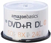 Nośniki danych - AmazonBasics płyta DVD+R-DL, 8,5 GB, 8 x, wrzeciono 50 sztuk - miniaturka - grafika 1