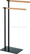 Wieszaki łazienkowe - Bisk Umbra wieszak stojący czarny drewno 07985 - miniaturka - grafika 1