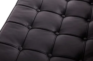 King Home Fotel BARCELON PRESTIGE PLUS czarny - 100% skóra naturalna, włoska selekcjonowana, podstawa chrom T03-1.BLACK.PP - Fotele - miniaturka - grafika 5