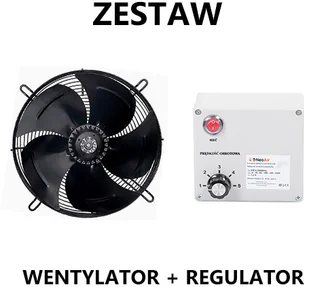 Wentylator przemysłowy osiowy YWF-2E-250B-92/25-G - tłoczący + Regulator obrotów Wentylator tłoczący 250mm + Regulator obrotów - Wentylatory przemysłowe - miniaturka - grafika 4