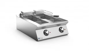 Mareno Frytkownica dwukomorowa pojemność 2 x 10 litrów z uchylnym elementem grzewczym | NF76E10T Mareno NF76E10T - Frytownice gastronomiczne Mareno Frytkownica dwukomorowa pojemność 2 x 10 litrów z uchylnym elementem grzewczym | NF76E10T Mareno NF76E10T - Frytownice gastronomiczne - miniaturka - grafika 1