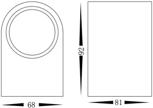 Milagro Czarny Kinkiet Ogrodowy Ovalis 2x Gu10 Ip44 IP44 EKO8319 - Lampy ogrodowe - miniaturka - grafika 2