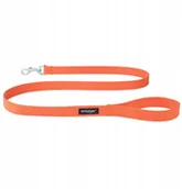 Smycze dla psów - Ami Play Smycz Bawełna Cotton L 140x2,5cm Pomarańcz - miniaturka - grafika 1