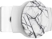 Uchwyty samochodowe do telefonów - PopSockets PopSockets: PopGrip Slide Stretch Nieprzylepny Uchwyt i Podstawka do Telefonu z Wymienną Górną Częścią Tylko do Telefonów z Zaokrągloną Obudową - Dove White Marble 804716 - miniaturka - grafika 1