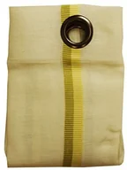 Zasłony - Linder 1165/80/375 zasłona z 8 oczkami i wzornictwo stal do ostrzenia, okrągły, poliester, len, żółty/zielony, 145x260 cm, zielone jabłuszko 1165/80/375/145x260 - miniaturka - grafika 1