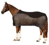 Akcesoria do hodowli zwierząt - PFIFF Koc na muchy z wkładem polarowym, 125cm, czarny - miniaturka - grafika 1