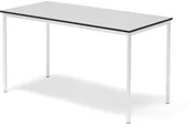 Meble do szkół i przedszkoli - AJ Produkty Stół BORS, 1600x800x900 mm, laminat szary, biały - miniaturka - grafika 1