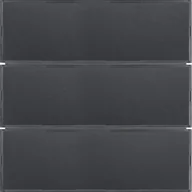 Systemy inteligentnych domów - Hager Hager KNX easy B.Kwadrat/B.3/B.7 antracyt aluminium Przycisk 3-krotny z polem opisowym diodami LED RGB i czujnikiem temperatur B_80163785 - miniaturka - grafika 1