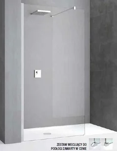 Novellini Kali ścianka wolnostojąca 100cm KALIH100-1B - Ścianki i drzwi prysznicowe - miniaturka - grafika 3