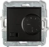 Regulatory i termostaty - KARLIK Regulator temperatury z czujnikiem powietrznym MINI czarny 12MRT-2 - miniaturka - grafika 1