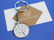 Etui na klucze - BETLEWSKI (PL) Brelok Na Klucze BETLEWSKI Biały Ze Zdobieniem - miniaturka - grafika 1
