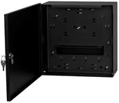 Pozostałe akcesoria sieciowe - StalFlex Przełącznica naścienna FTTX 18xSC Simplex 300x300x100 czarna PSN30-18S-FTTX-B - miniaturka - grafika 1