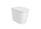 Miski WC - Roca A347526620 INSPIRA ROUND Miska wc stojąca Rimless BTW 560x370 BIAŁY MAT - miniaturka - grafika 1