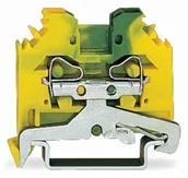 Kostki, złączki, wtyczki - WAGO Terminal przewodzący ochronny WAGO 6 mm Sprężynowe Alokacja Terre zielono-żółty 281-107 100 szt 281-107 - miniaturka - grafika 1