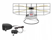 Anteny TV - Antena Dvb-t W1E siatkowa pokojowa, super mocna Tv - miniaturka - grafika 1