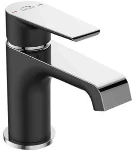 Laveo Largo bateria umywalkowa stojąca z korkiem chrom/czarny BAH 722D produkcji BAH 722D - Baterie umywalkowe - miniaturka - grafika 2