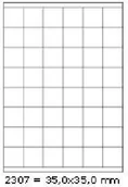 Etykiety samoprzylepne i bloki etykiet - Cdrmarket Samoprzylepne etykiety 35 x 35 mm, 48 etykiet, A4, 100 arkuszy - miniaturka - grafika 1
