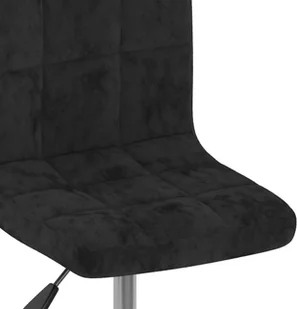 vidaXL Lumarko Obrotowe krzesła stołowe, 4 szt., czarne, obite aksamitem 3087478 - Krzesła - miniaturka - grafika 7