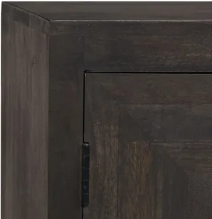 vidaXL Szafka z litego drewna mango, 60 x 30 x 76 cm - Komody - miniaturka - grafika 9