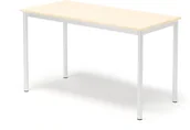 Meble do szkół i przedszkoli - AJ Produkty Stół SONITUS, 1200x600x720 mm, laminat brzoza, biały - miniaturka - grafika 1