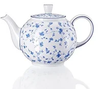 Dzbanki i imbryki - Arzberg 41382  607671  14230 wzór 1382 niebieskie kwiaty dzbanek do herbaty 6 sztuki, porcelana, biała/niebieska, 17,8 x 17,8 x 16,5 cm 41382-607671-14230 - miniaturka - grafika 1
