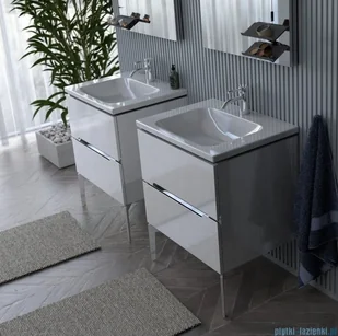 ORISTO Cera umywalka ceramiczna meblowa 80x46cm UME-CE-80-91 | - Umywalki - miniaturka - grafika 2