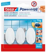 Wieszaki łazienkowe - Tesa 57533 00017 01 naklejka Powerstrips Small haki, owalna, biały (57533-00017-01) - miniaturka - grafika 1