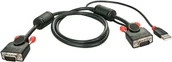 Przełączniki KVM - Lindy Lindy 33772 Kabel KVM do klawiatury i myszki USB VGA 3m LY-33772 - miniaturka - grafika 1