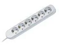 Listwy zasilające - Bachmann Listwa zasilająca SMART 6x Gniazd white Strom5 m - 381.249K - miniaturka - grafika 1