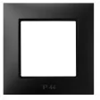 Ospel ARIA Ramka pojedyncza IP44 CZARNY METALIK ARIA RH-1U/33 - Klawisze i ramki Ospel ARIA Ramka pojedyncza IP44 CZARNY METALIK ARIA RH-1U/33 - Klawisze i ramki - miniaturka - grafika 2