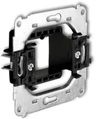 Gniazdka elektryczne - Karlik Kostka montażowa Czarny KM - miniaturka - grafika 1