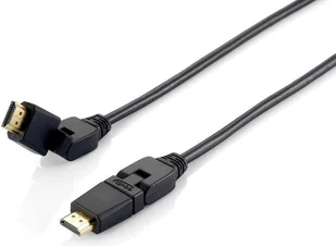 Equip Kabel HDMI HDMI kątowy wtyk 3m 119363 - Kable Equip Kabel HDMI HDMI kątowy wtyk 3m 119363 - Kable - miniaturka - grafika 1