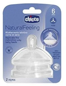 Chicco Smoczek do kaszki NaturalFeeling 6m+ - Smoczki do butelek - miniaturka - grafika 4