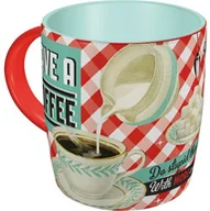Kubki - Nostalgic-Art 43004 kubek stylu lat 50-tych z napisem Have A Coffee, produkt niedostępny w polskiej wersji językowej 43004 - miniaturka - grafika 1
