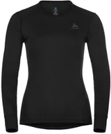 Pozostała odzież narciarska - Odlo Active Warm Plus Top Crew Neck L/S Women, czarny L 2021 Koszulki bazowe termiczne i narciarskie 159101-15000-L - miniaturka - grafika 1