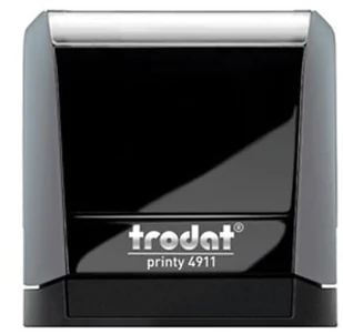 Trodat Pieczątka automat 4911 szara - poduszka czarna 38x14mm /TRE_4911SZWCA UN267-5 - Pieczątki - miniaturka - grafika 2