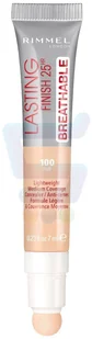 Rimmel LASTING FINISH 25HR - BREATHABLE - Ultralekki, kryjący korektor - 100 - FAIR RIML2UKO-YKO-01 - Korektory do twarzy - miniaturka - grafika 4