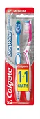 Szczoteczki do zębów - Colgate Szczoteczka Max White średnia - mix kolorów 1+1 Gratis 48391 - miniaturka - grafika 1