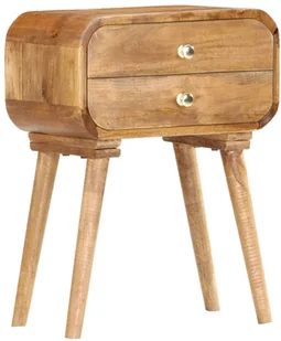 vidaXL Szafka nocna, 43x30x58 cm, lite drewno mango - Szafki nocne - miniaturka - grafika 8