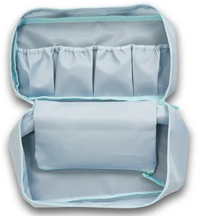 ZELLER Szary organizer na bieliznę do bagażu kosmetyczka pokrowiec na bieliznę organizer podróżny na ubrania akcesoria do walizek ZELLER B07FCQRSHP - Gadżety do domu - miniaturka - grafika 6