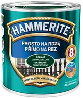Farby do metalu - Hammerite Farba do metalu Prosto Na Rdzę półmat ciemny zielony 0 7 l - miniaturka - grafika 1