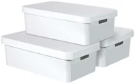 Pudła i pojemniki do przechowywania - Curver Pudełka Infinity z pokrywkami, 3 szt, 30 L, białe, 240671 Keter Benelux - miniaturka - grafika 1