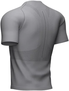 Compressport Koszulka biegowa TRAIL HALF-ZIP FITTED SS TOP szara - Koszulki sportowe męskie - miniaturka - grafika 6