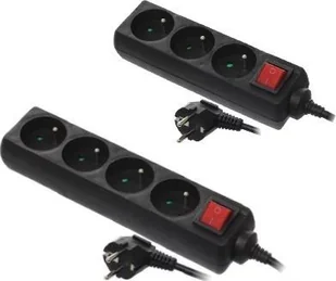 HBF Aw 4 Gniazda 3m Z Uziemieniem AW24691 - Przedłużacze i rozgałęźniki - miniaturka - grafika 2