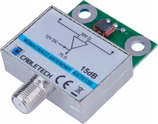 Cabletech Wzmacniacz antenowy ekranowany 15dB - Wzmacniacze antenowe - miniaturka - grafika 4