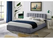 Łóżka - Signal Meble ŁÓŻKO MONTREAL VELVET 160X200 KOLOR SZARY TAP.192 MONTREALV160SZ - miniaturka - grafika 1