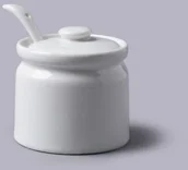 Inne naczynia kuchenne - W.m. bartleet & sons Porcelanowy pojemnik na cukier. dżem lub musztardę - miniaturka - grafika 1