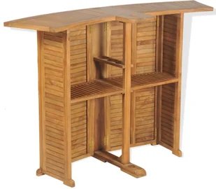 vidaXL Bar ogrodowy, drewno tekowe, 155 x 53 105 cm vidaXL - Pozostałe meble ogrodowe - miniaturka - grafika 9