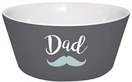 Miski i półmiski - infinite by GEDA LABELS Infinite by GEDA LABELS 12711 miska na musli "Dad 'porcelanowa miseczka, porcelana, szara, 13,5 x 13,5 x 6 cm 12711 - miniaturka - grafika 1
