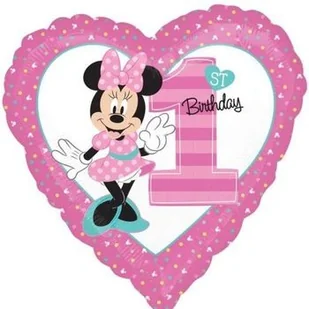 Amscan Balon foliowy standard Minnie 1 urodziny - Urodziny dziecka - miniaturka - grafika 4